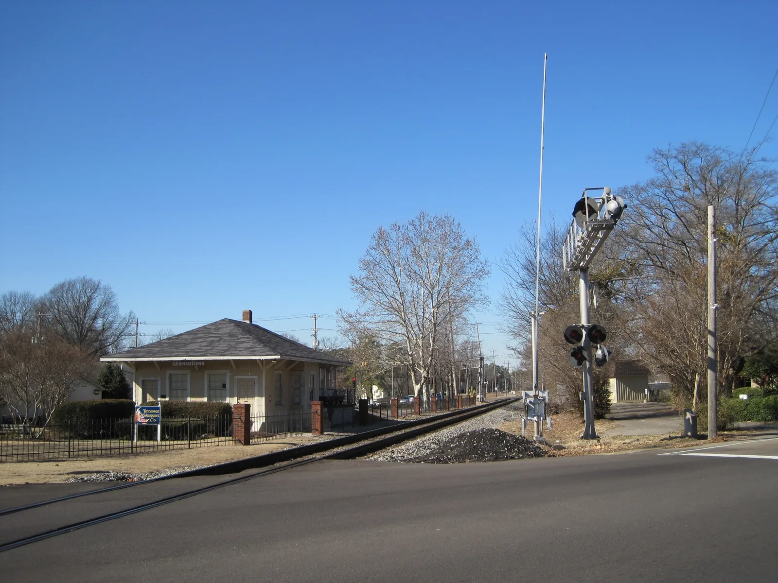 The Germantown Train Depot in Depot Park on West Street, home of the city's Parks and Recreation administration offices.
